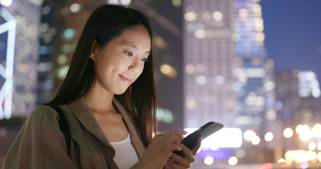 Woman Using Smartphone